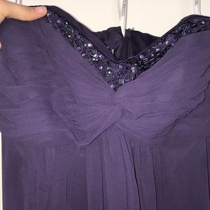 Davids Bridal Strapless Bridesmaid Dress